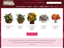 Tablet Screenshot of flowersfromus.net